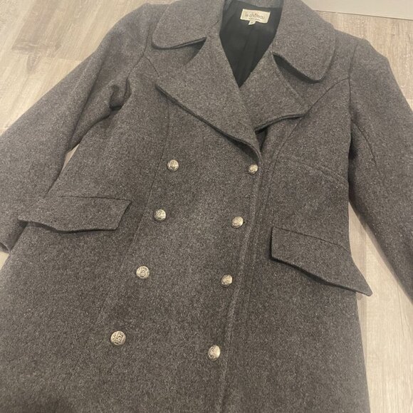 Women's Le Chateau Wool Double-Breasted Pea Coat (Sz Med) - Picture 2 of 6